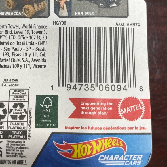 Hot Wheels Character Cars - Star Wars Chewbacca (BBHGY06) - Picture 3 of 4